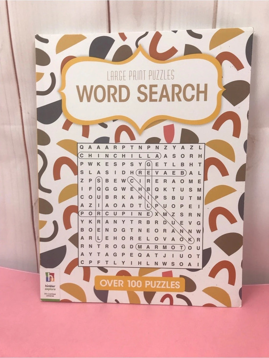 Hinkler Other - Hinkler Large Print Puzzles Word Search Book 100 Puzzles